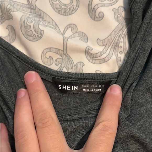 SHEIN Gray Sleeveless Mini Sundress - Picture 3 of 5